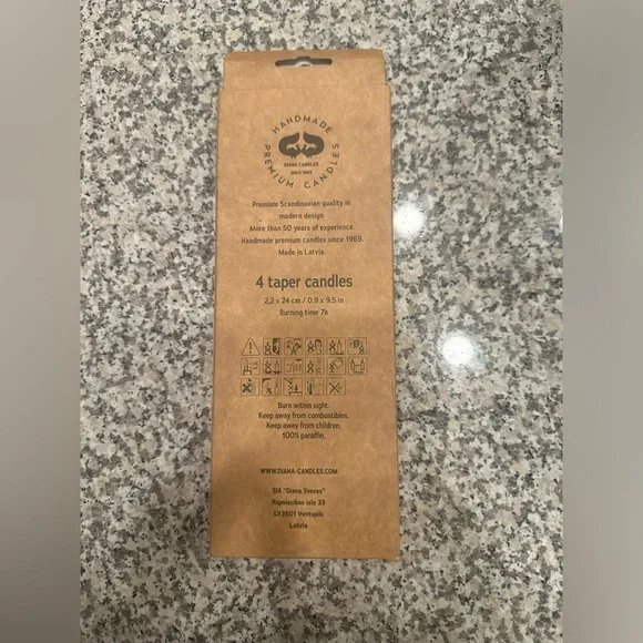 Diana Western Candles 4 Count - Picture 2 of 2